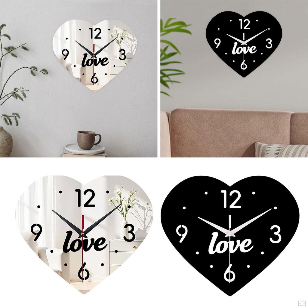 Wall Clock, Creative Decorative Clock for Bedroom, Living Room And Kitchen, Designed Made of