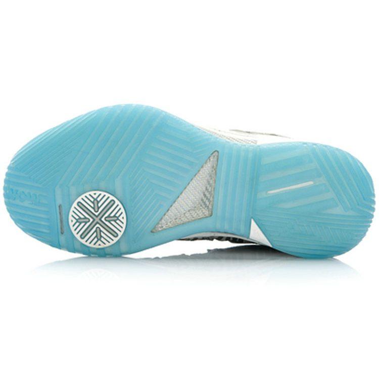 Li Ning WOW 2 Way Of Wade 2 Slip Resistant Cushioning Abrasion Resistant Low top Basketball Shoes Men's Gray Blue ABAJ007-5