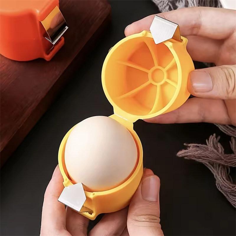 

Stainless Steel Eggshell Separator - Quick Peel & Yolk Splitter, Durable Kitchen Baking Essential with Easy-Grip 1PCS рожевий