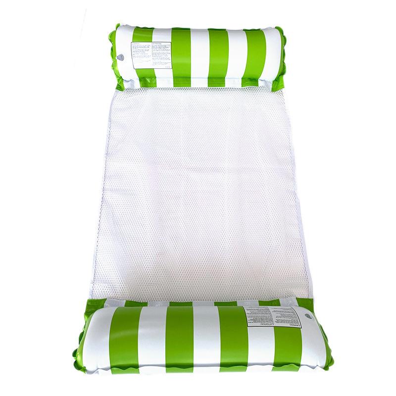 New Inflatable Floating Row Outdoor Foldable Backrest Clip Net Floating Bed Water Inflatable Supplies Deck Chair Floating Bed