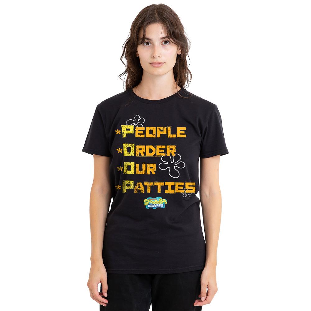 SpongeBob SquarePants Unisex Adult People Order Our Patties T-Shirt