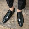 Foreign trade large size British pointed leather shoes size 38-46 autumn new business dress hairstylist casual fashion men's shoes