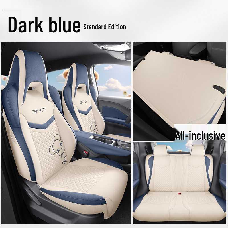 Breathable Fabric Linen Car Seat Covers for BYD Seagull (Five-Seater, Universal Fit)