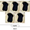 5 Pairs of Women's Summer Thin Boneless Hollow Lace Short Tube Socks
