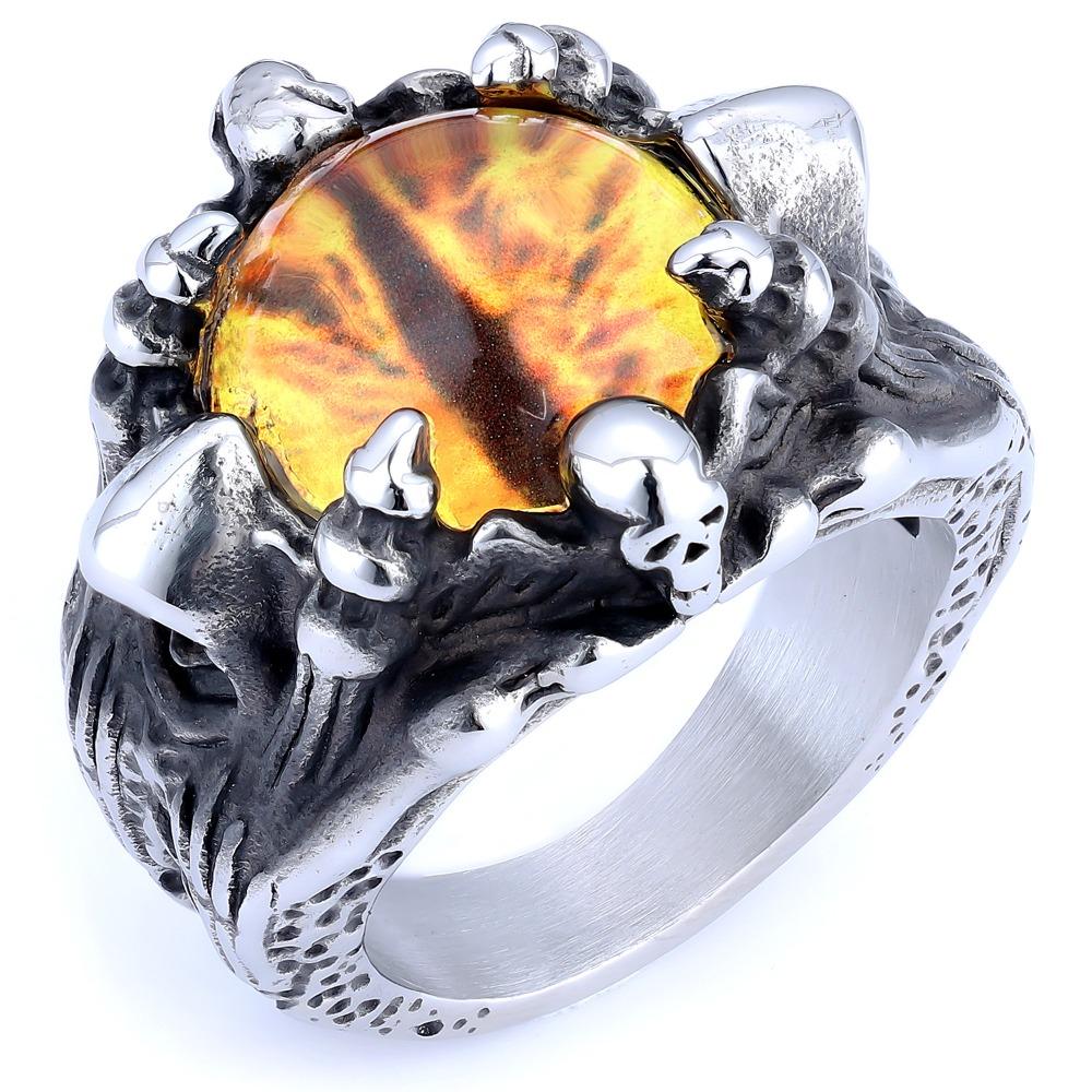 Hip Hop Titanium Steel Ring Fashionable Minimalist Design In Red Yellow Blue Light Blue for Men Women
