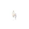 [October Birthstone] Opal Sparkle Barbell 925 Silver Single Piercing E047-07H