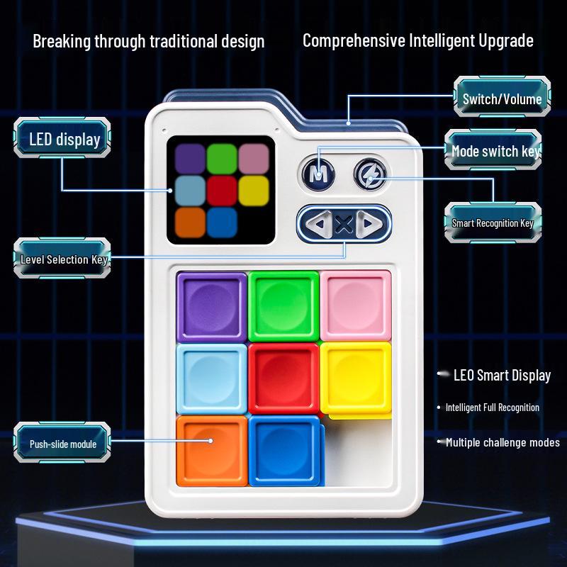 Smart Huarong Dao Puzzle: Educational Decompression Toy for Boys - Ideal Gift for Primary School Students