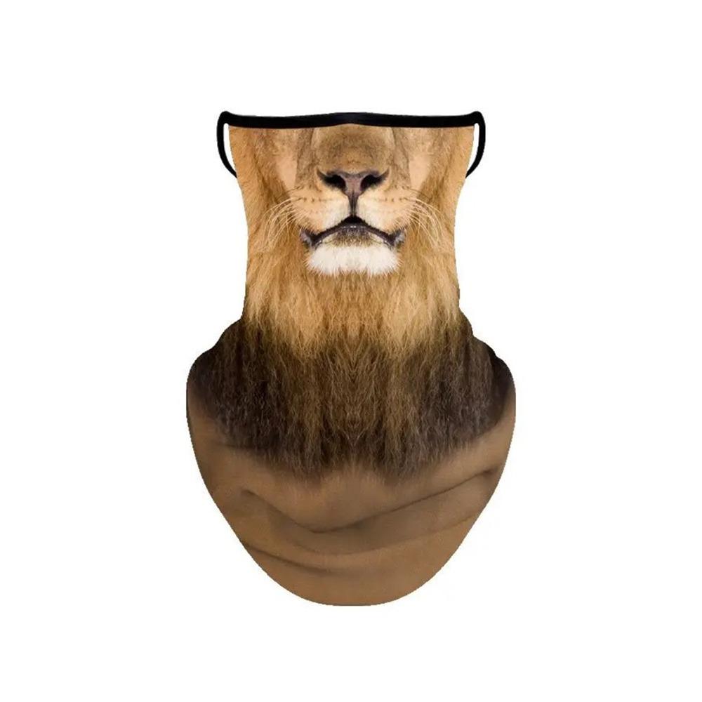 Silk Texture 3D Animal Balaclava Breathable Breathable Bandana Fashion Ice Silk Scarf  Outdoor 6