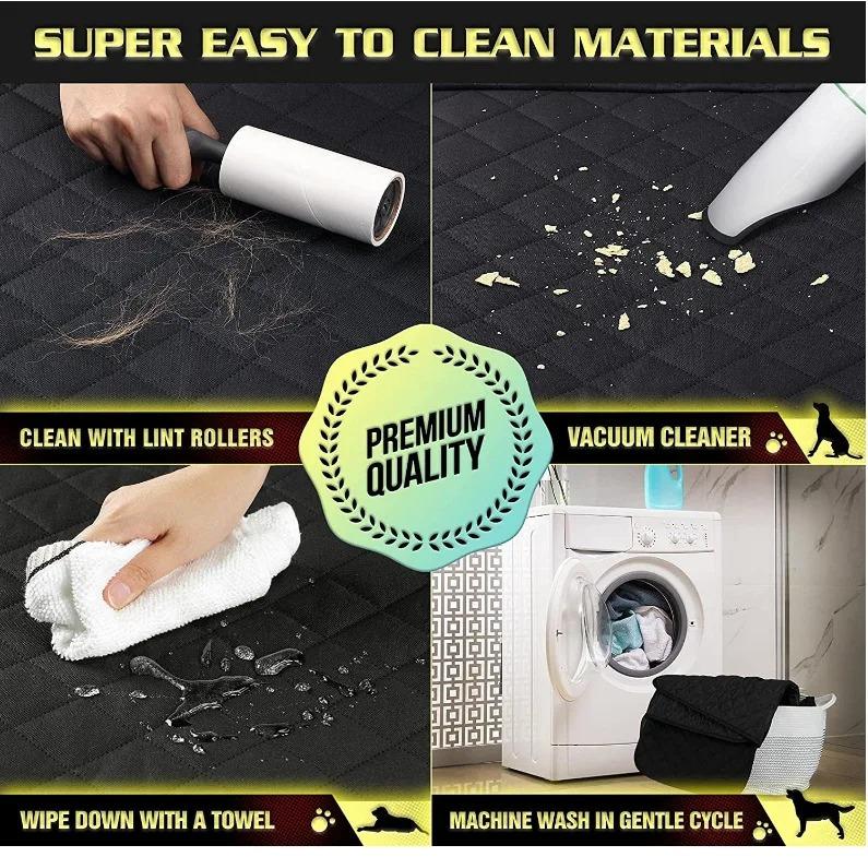 Hammock Style Dog Car Seat Cover, Waterproof Scratch Resistant 600d Heavy Duty Fabric For Suvs And Sedans 147*137 Cm