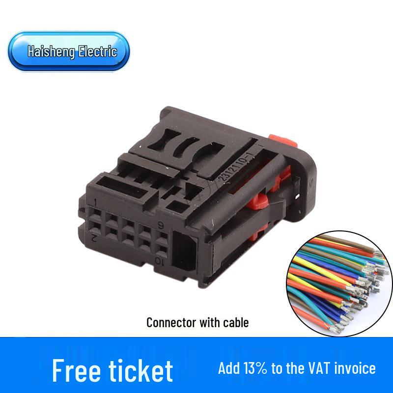 10-Pin Auto Female Connector Plug 2312110-1
