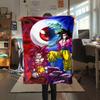 1pz Coperta in Flanella con Stampa Son Goku, Alta Qualità per Tutte le Stagioni, Decorazione per la Casa, Calore e Comfort, Perfetta per Regali di Natale