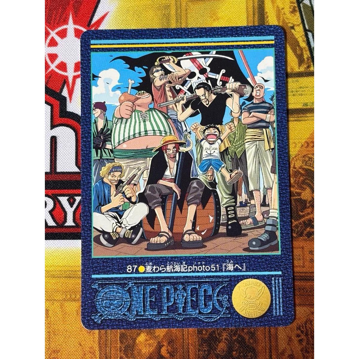 Used One Piece Visual Adventure 87 Straw Hat Voyage Photo51 To the Sea Carddass