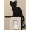Black Metal Kitten Corner Protector for Doors Windows Switches Home Decor