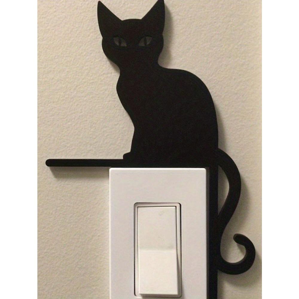 Black Metal Kitten Corner Protector for Doors Windows Switches Home Decor