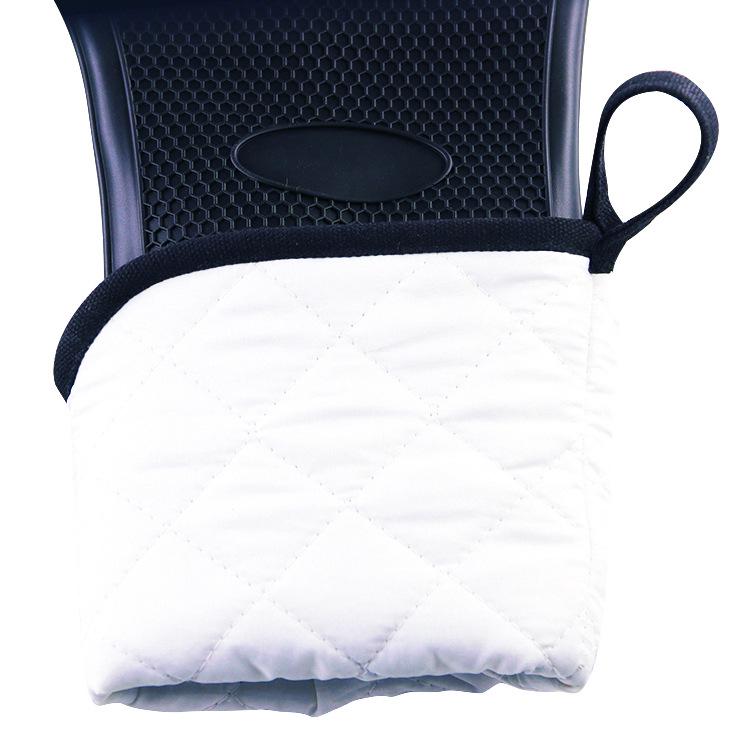 Double Layer Honeycomb Silicone Oven Gloves - Heat Resistant Baking Gloves