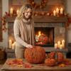 Pumpkin Decorative Ornaments – 3-Piece Set (Detachable; Assembly Required)