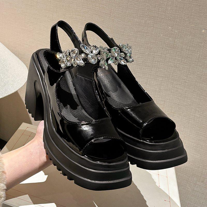 Krazing Pot из коровьей кожи с открытым носком — фото 19