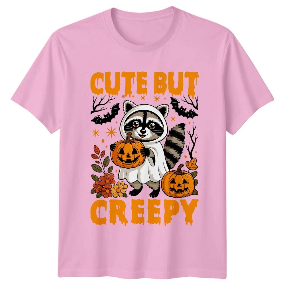 Cute But Creepy TShirt Raccoon Halloween Gift For Him And Her