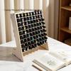 81-Grid 15ml Essential Oil Storage Rack: Wooden Organizer with Compartments