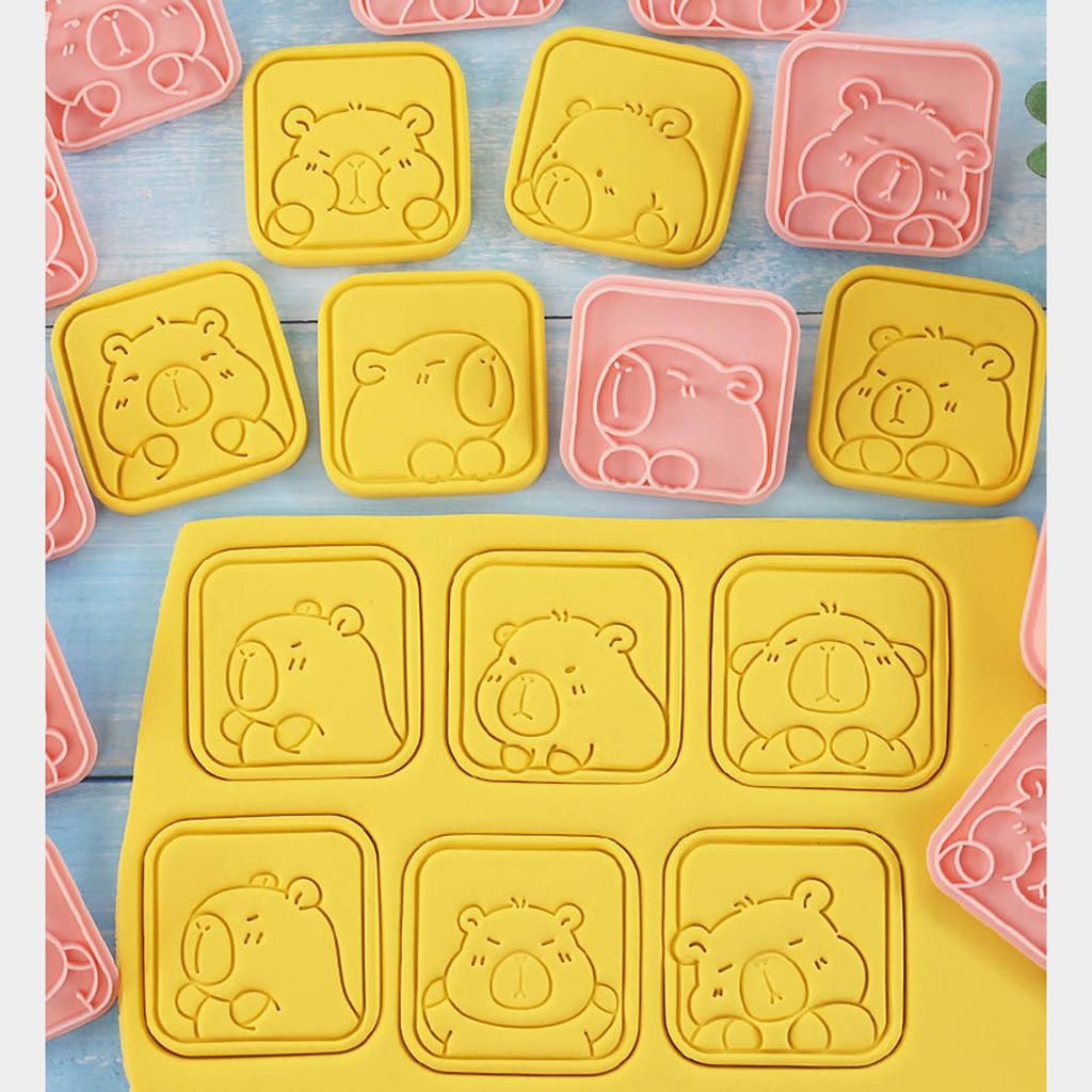Set Of 10 Lovely Capybara Shaped Cookie Molds Pastries Moulds Perfect For Kids Baking And Family Bonding Time