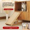 Cat Scratching Board Does Not Drop Crumbs, Cat Dog Climbing Ladder Sisal Large Grinding Claws Protect Sofa Cat Toys Pet Supplies