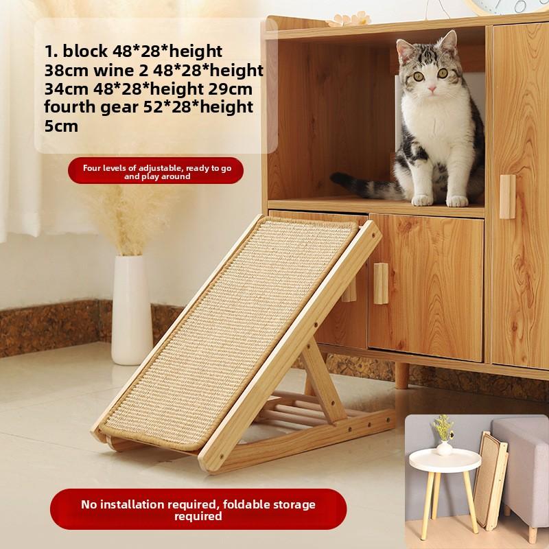 Cat Scratching Board Does Not Drop Crumbs, Cat Dog Climbing Ladder Sisal Large Grinding Claws Protect Sofa Cat Toys Pet Supplies