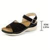 Fashion Wedge Sandals for Women Shoes Summer Open Toe Buckle Strap Beach Shoes for Women Sports Sandals Hollow Big Size 43 Women Sandals