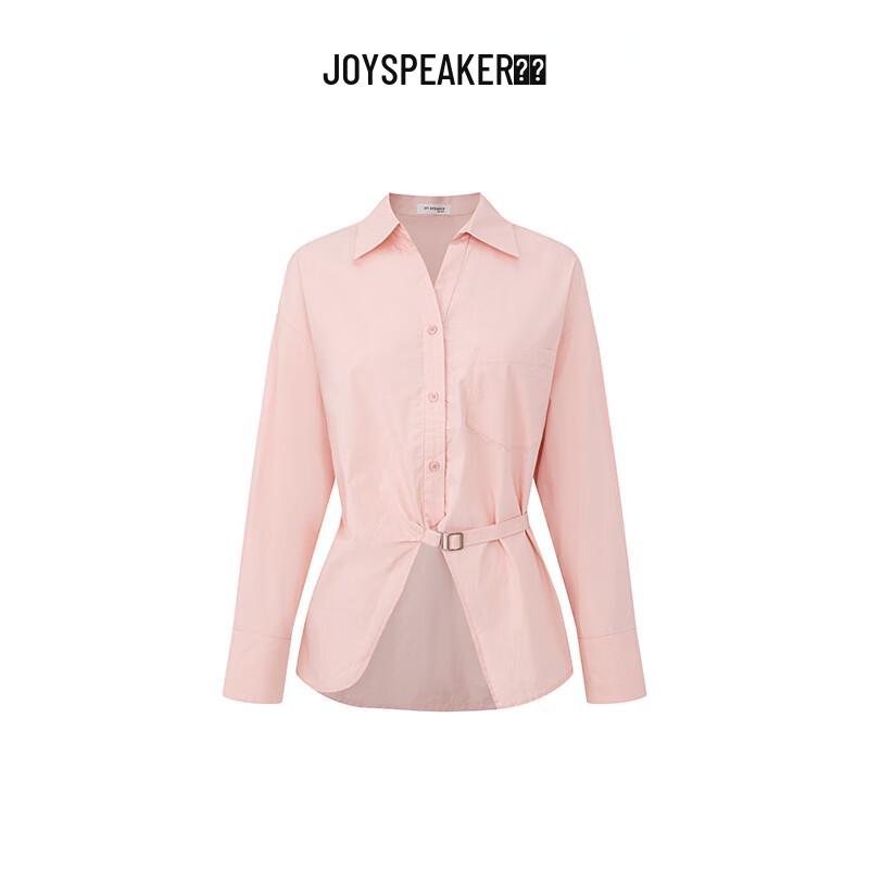 JOY SPEAKER Women s Split Hem Long-Sleeve Shirt One Size