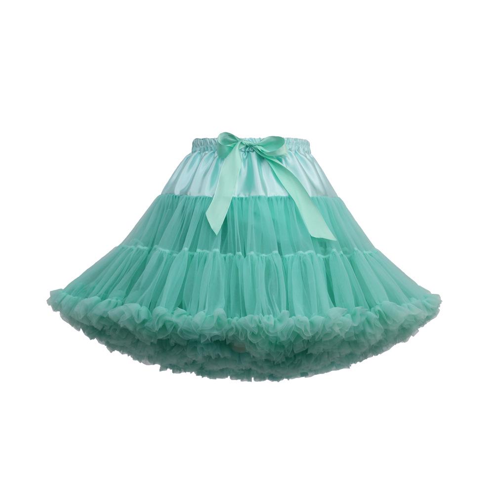 Weißer Erwachsenen Mesh Puffrock - Super Puffiger Halbkörper-Kostüm-Petticoat