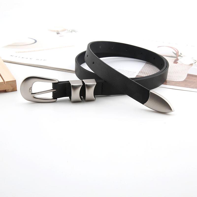 Niche Design Belt Women'S Summer Simple Black Belt Casual Jeans Belt