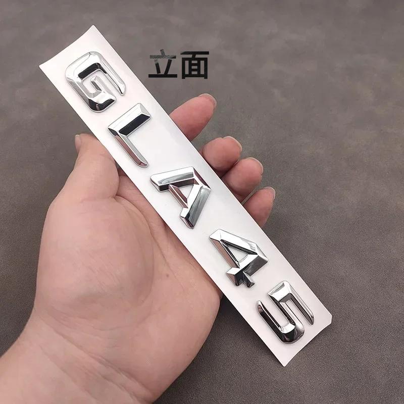 3d ABS Chrome GLA 45 GLA45 Logo Letters Car Trunk Emblem Badge Sticker For Mercedes Benz GLA45 AMG W156 X156 H547 Accessories MZ5