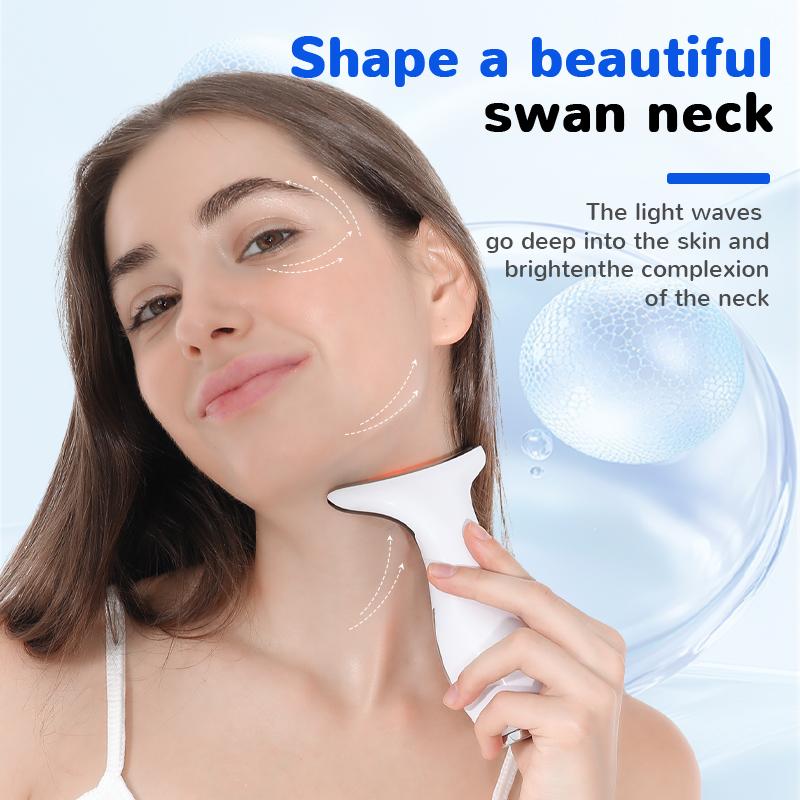 Hot Cool Microcurrent Facial Neck Lift Ice Compress Face Massager Neck Lifting Machine Skin Care Tool Shrink Pores Anti-age