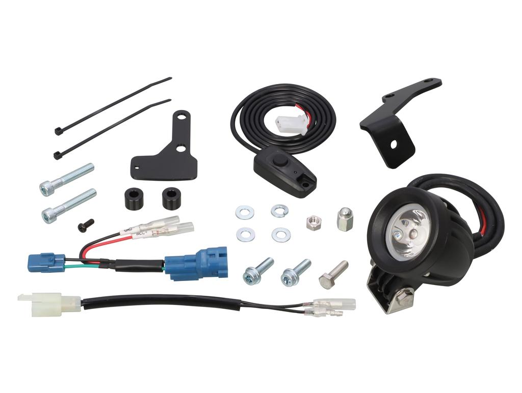 KITACO LED Shuttle Beam Kit for Monkey 125 Single Front Fork Stem Lower Mount Type (Clear) (JB03/JB05) - Light, - 800-1301380