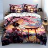 Cherry Blossom Geisha Design Bedding Duvet Cover Set  (1*Duvet Cover 2*Pillowcases, without duvet insert)