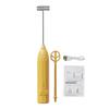 Mini Milk Frother Rechargeable Electric Milk Frother Handheld Stainless Steel Mixer for Coffee Eggs Low Noise Egg Whisk Kitchen