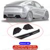 For Tesla Model Y Juniper 2025 Rear Bumper Side Corner Diffuser Lip Splitters Lower Corner Spoiler Aprons Wrap Angle Accessories