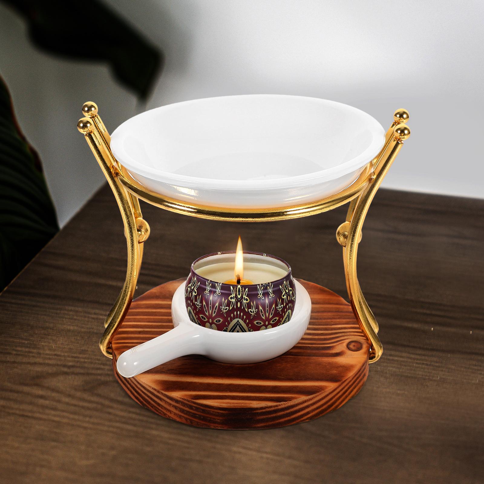 Аромалампа Держатель для печи Керамическая эфирное масло Восковая горелка Печь Чайная свеча Ароматерапевтический аппарат