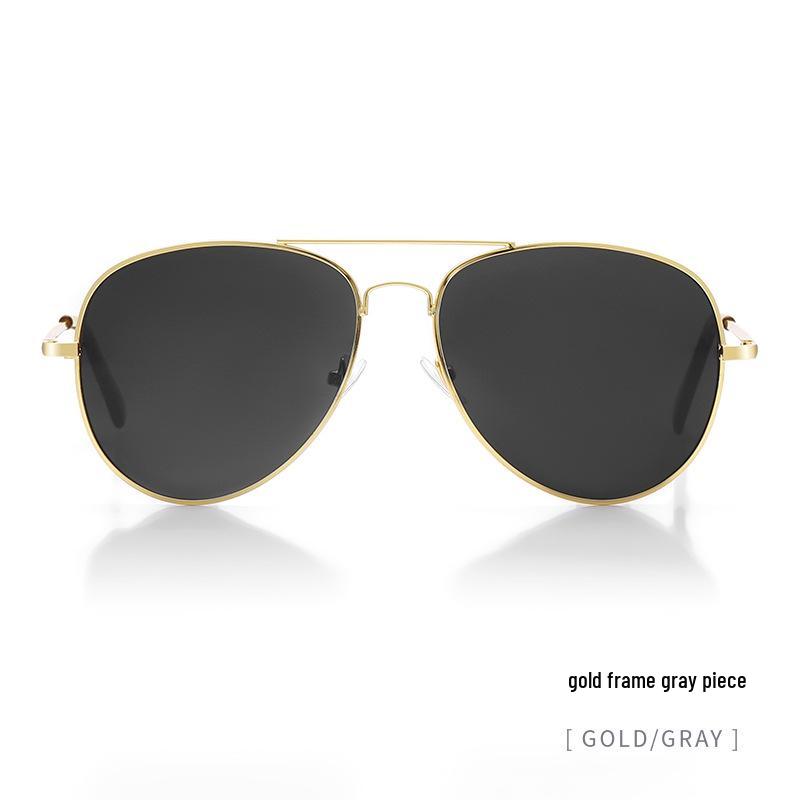 Unisex Aviator Frog Mirror Sunglasses - Multicolor Metal Frame