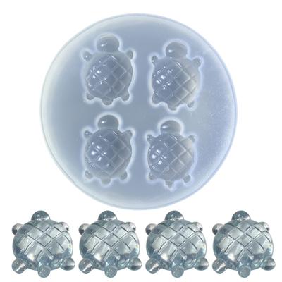 Niedliche Schildkröten-Fondant-Schokoladenform, Kuchendekoration, Backutensilien, handgefertigte Seifenornamente, Silikonform, leicht zu reinigen