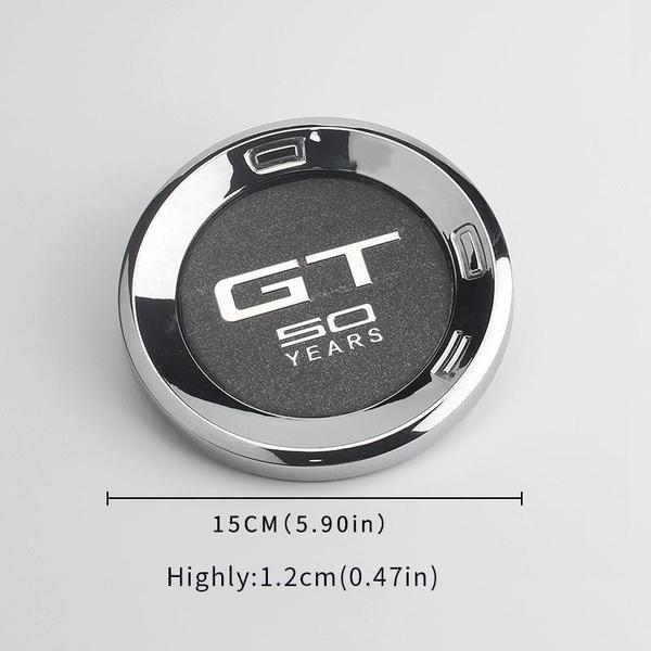 1ks 15cm Kovový znak auta Emblém Zadní nálepka Dekorace Pro SHELBY GT 50 Let Logo Pro Ford Mustang RANGER Fiesta F150 Edge Escape