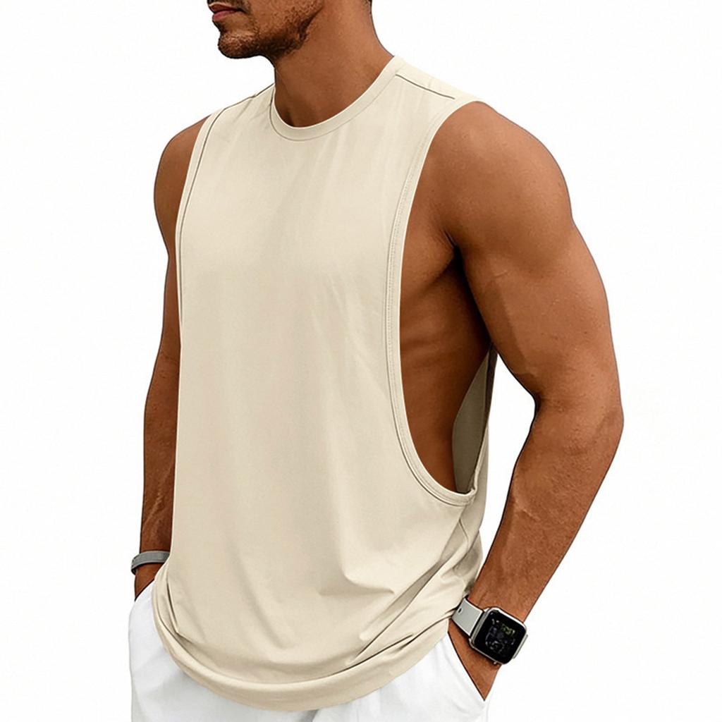 Men's Fashion Loose Fit Sleeveless Tank Top, Workout Training Basketball Gym Vests For Casual Athletic Wear