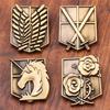Anime Attack On Titan Brooch Pin Wings of Liberty Freedom Scout Regiment Legion Survey Recon Corp Eren Badge Anime Jewelry