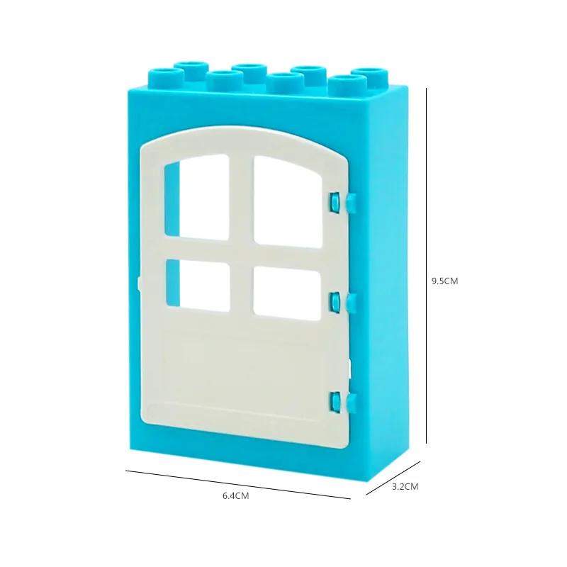 Big Size DIY Building Blocks Window Doors And Household Bulk Parts Model Compatible Large Bricks Toys Accessories Kids Toy Gifts