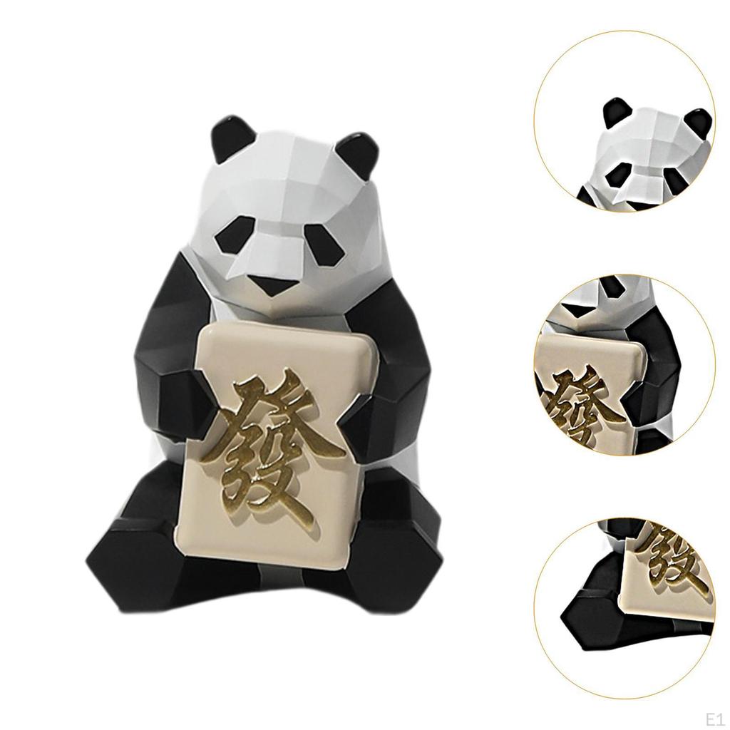 Entzückende Panda-Skulptur für Heim- und Bürodekoration