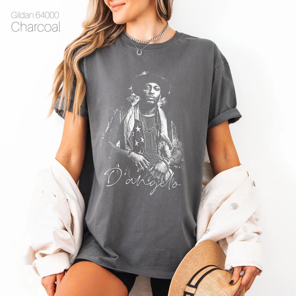 DAngelo Brown Sugar Tour Concert Tshirt Vintage Concert Souvenirs Printed Pattern Tshirt