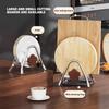 Stainless Steel Cutting Board Holder Space Saving Thickened Cutting Board Rack Non Slip Sturdy Kitchen Storage Rack for Kitchen