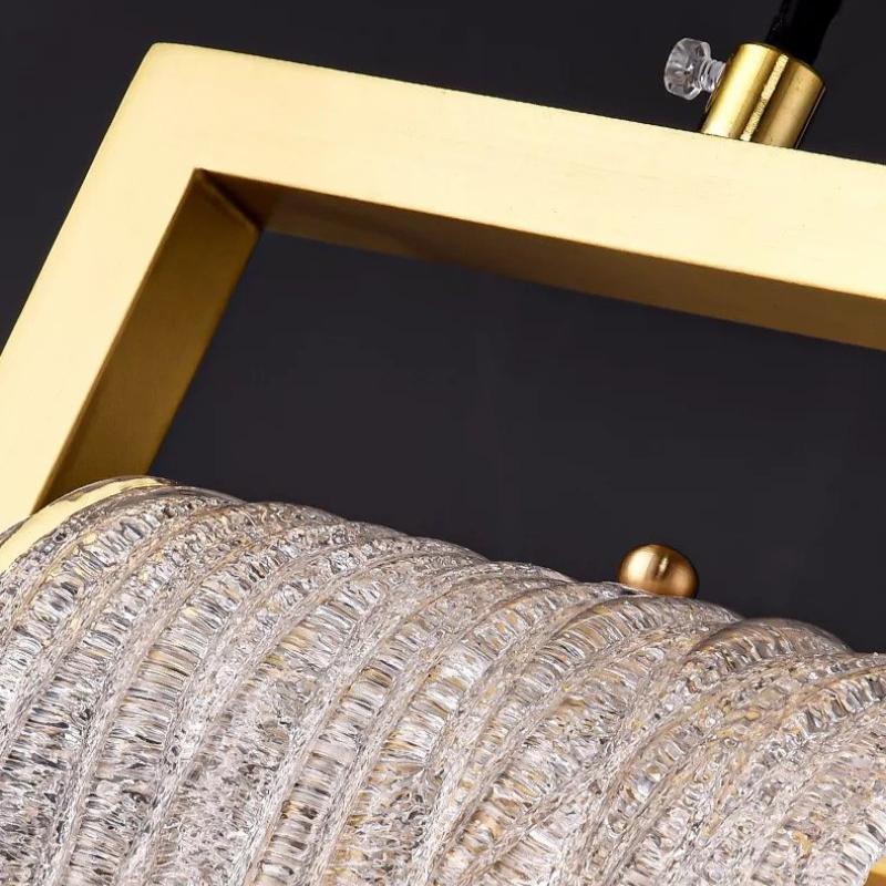 Moderní luxusní zlatá závěsná světla do ložnice k posteli, skleněné závěsné svítidlo pro domácnost, obývací pokoj, kuchyň, mosazné LED osvětlení