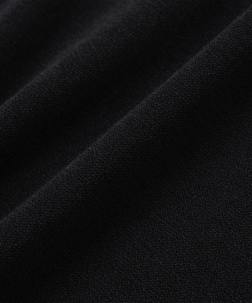 KNITTED Shellon Cooling Single Crop Round Knit Black