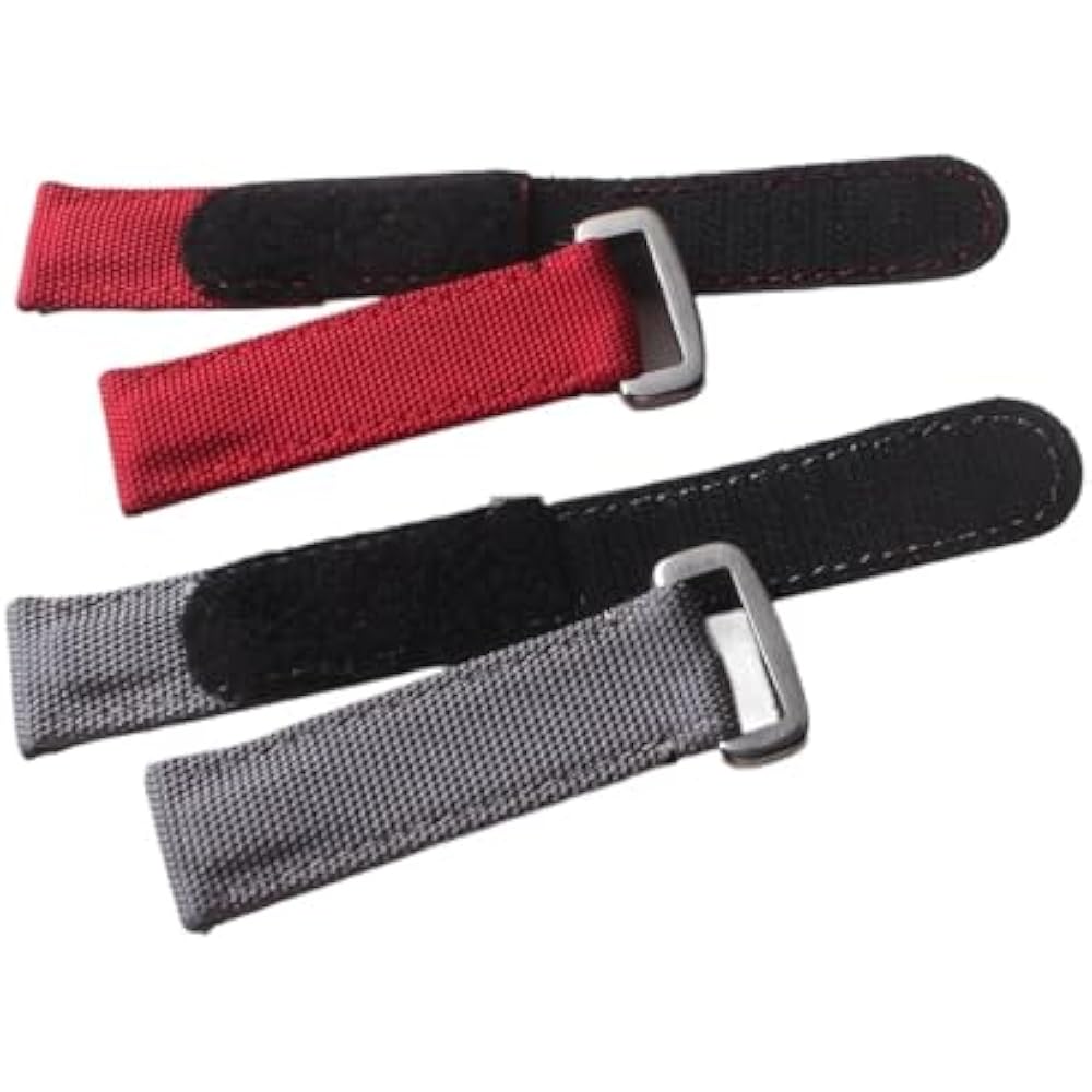 [This is Chem] Watch Band Genuine Leather Nylon Bracelet 20mm Mens Sport Watch Band Accessory Str...