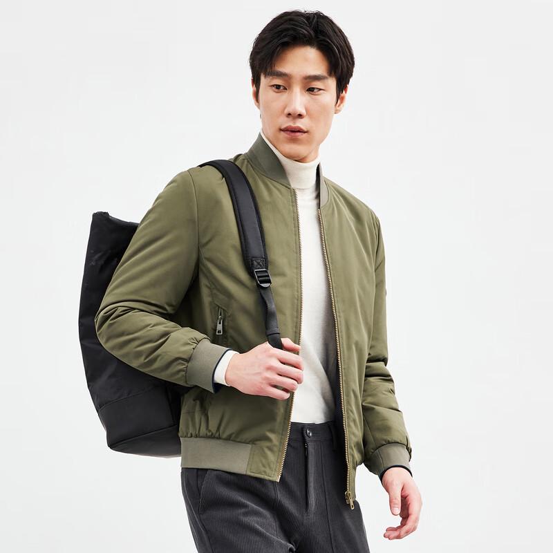 SEPTWOLVES Men's Reversible Bomber Cotton Jacket